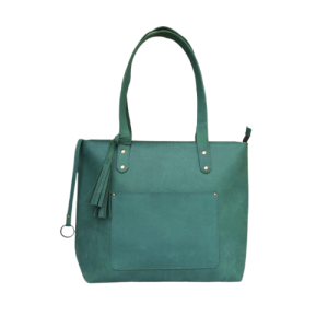 Green Leather Tote bag