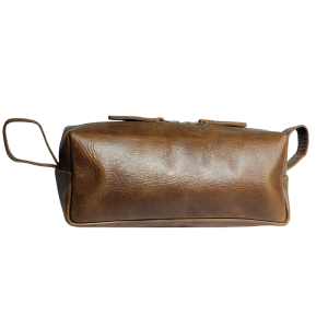 Leather Toiletry Bag (Medium Dark)