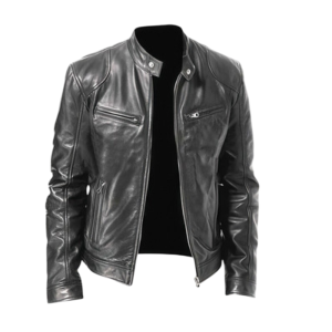 Moto Leather Jacket (Black)