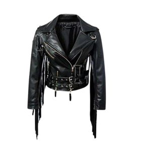 Leather Fringe Jacket